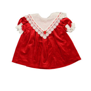 Piccolo Girls Red | White Dress size: 18 Months